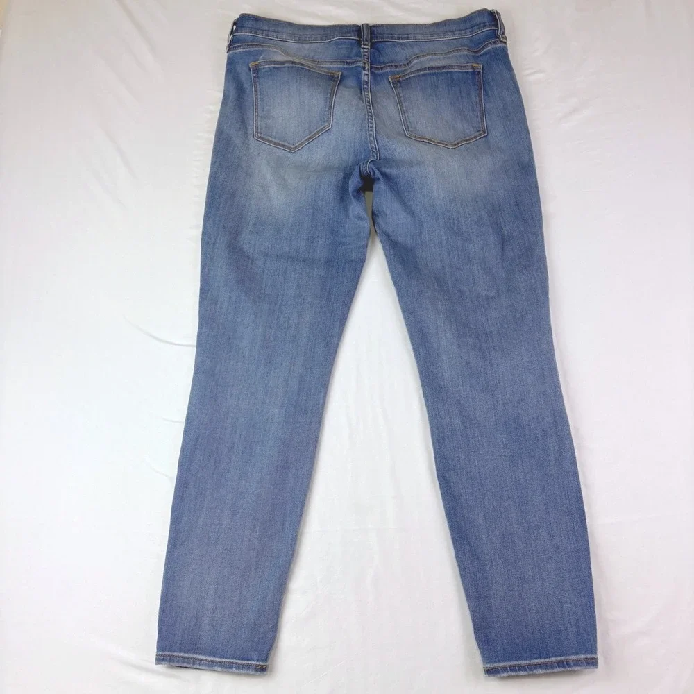 J.Crew 32/28 Blue Toothpick Skinny Jeans Denim Casual Everyday Classic C9202